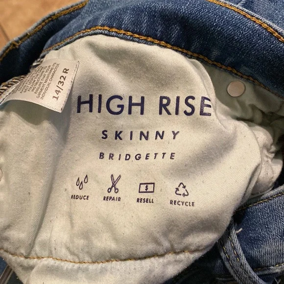 Lucky Brand size 14/32R High Rise Skinny Bridgette - Picture 4 of 4